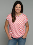 The Relaxed Tee - Gingham / Grey
